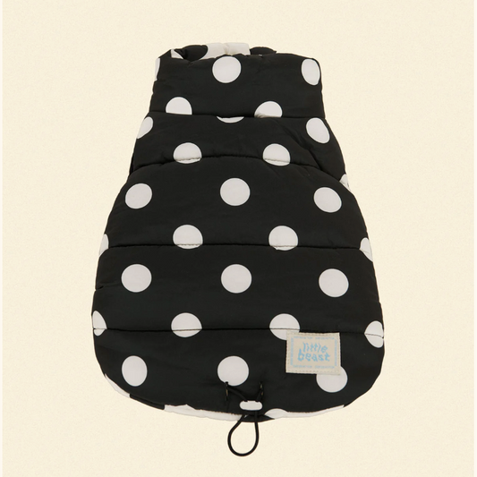 The Betty Puffer Jacket - Black & White - Fluffy Collective