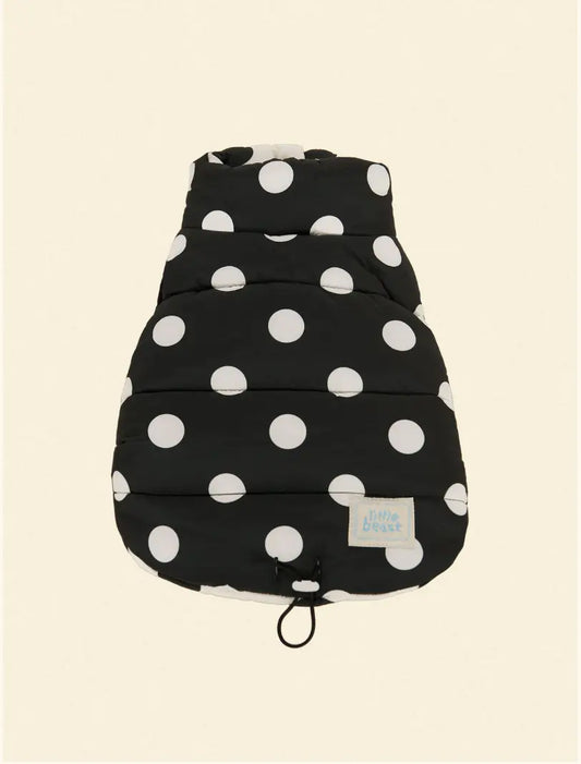 The Betty Puffer Jacket - Black & White - Fluffy Collective