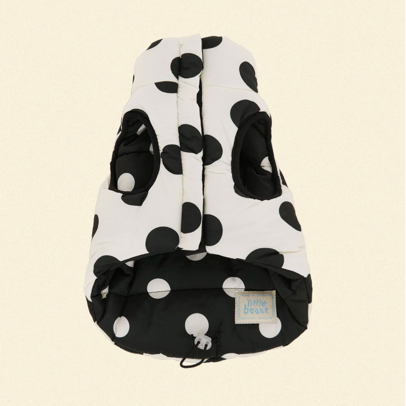 The Betty Puffer Jacket - Black & White - Fluffy Collective