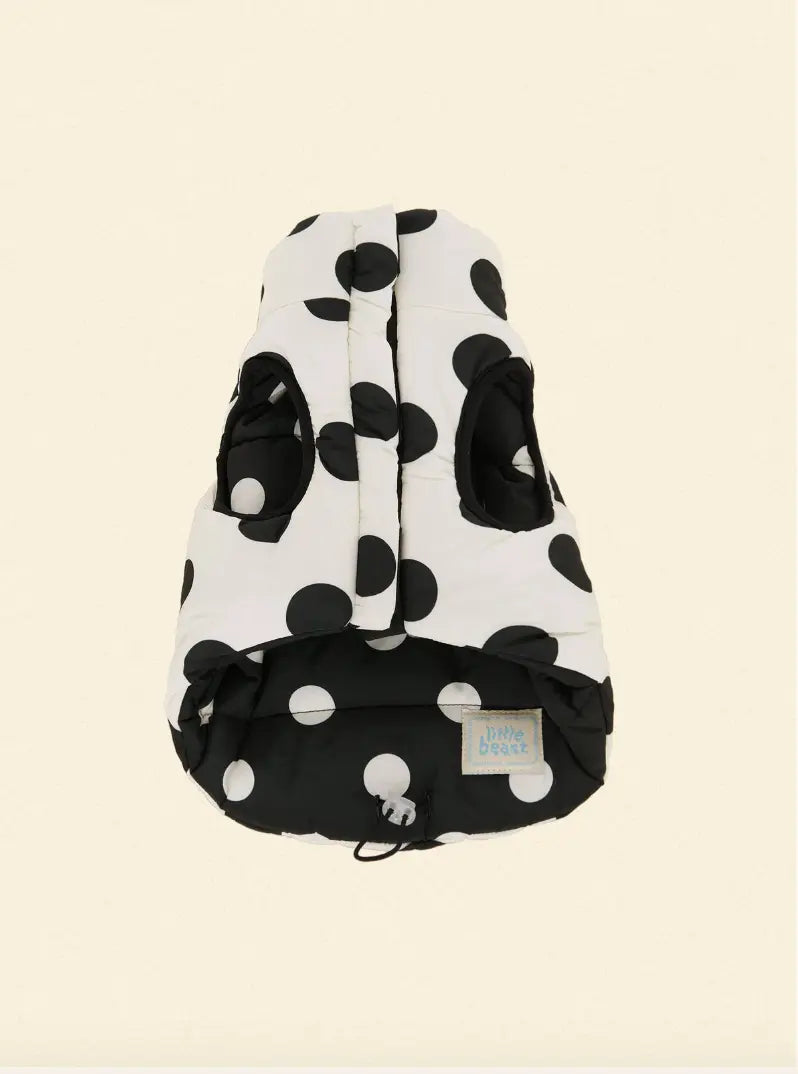 The Betty Puffer Jacket - Black & White - Fluffy Collective