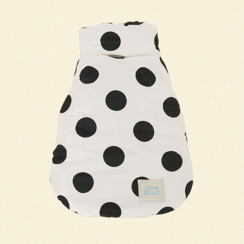 The Betty Puffer Jacket - Black & White - Fluffy Collective