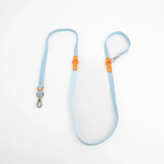 The Fritz Leash Baby Blue Orange - Fluffy Collective