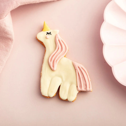 Una The Unicorn Iced Dog Biscuit - Fluffy Collective